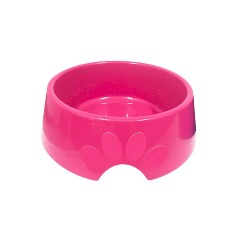 Comedouro Cães Furacão Pet Plástico Pop Rosa 300ml