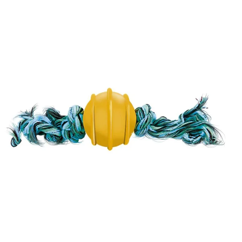 Bola Macica Cães Furacão Pet Col Corda de 2 Nos 50mm