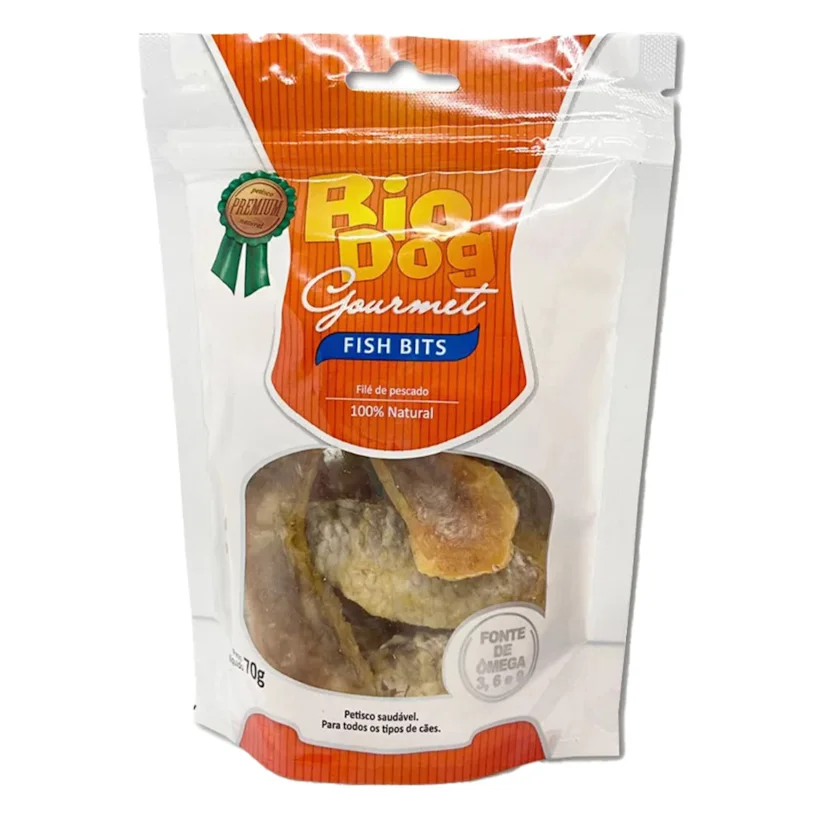 Petiscos Cães Gormert Biodog Fish Bits 70g
