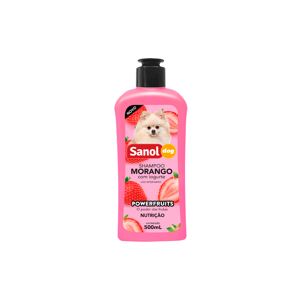 Shampoo Sanol Dog Morango para Cães 500 ml