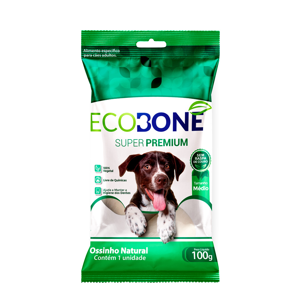Ossinho Natural Ecobone Médio para Cães