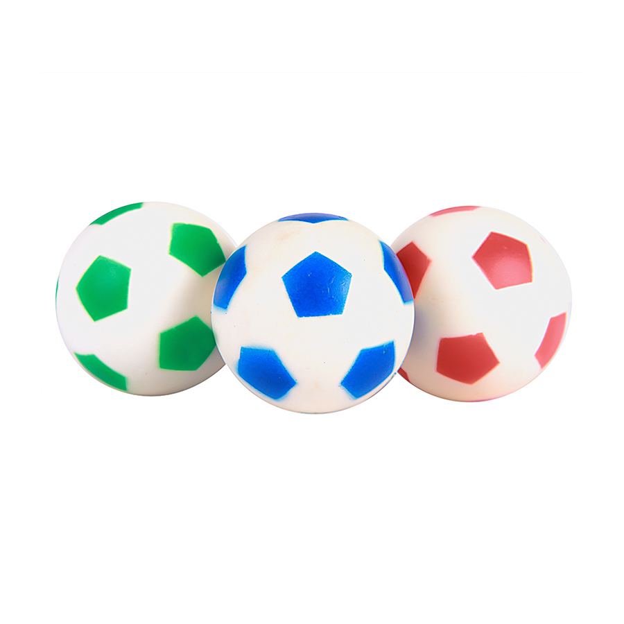 Brinquedo Líder Pet Bola de Futebol Pequena para Cães - Cores Sortidas