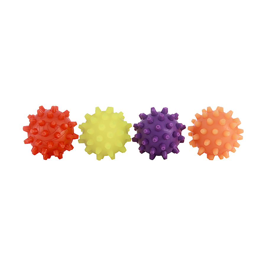 Brinquedo Art Injet Bola de Borracha Maciça 75mm com Cravo para Cães - Cores Sortidas