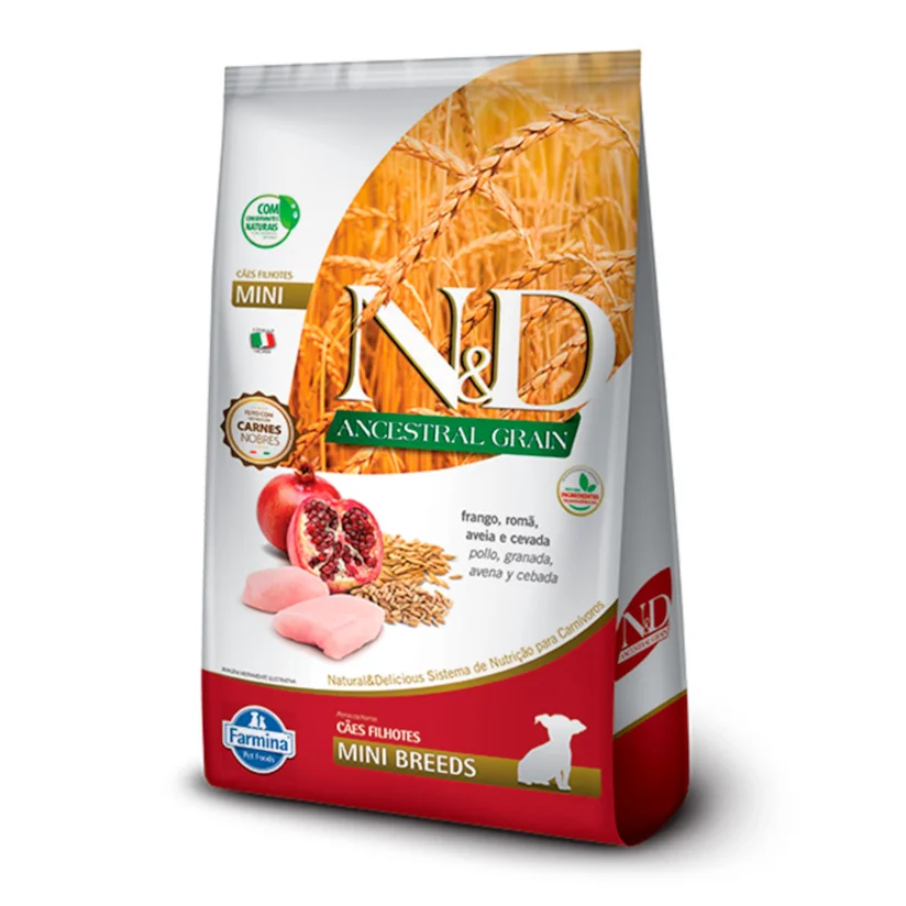 Ração N&D Ancestral Cães Filhotes Mini Frango 2,5kg