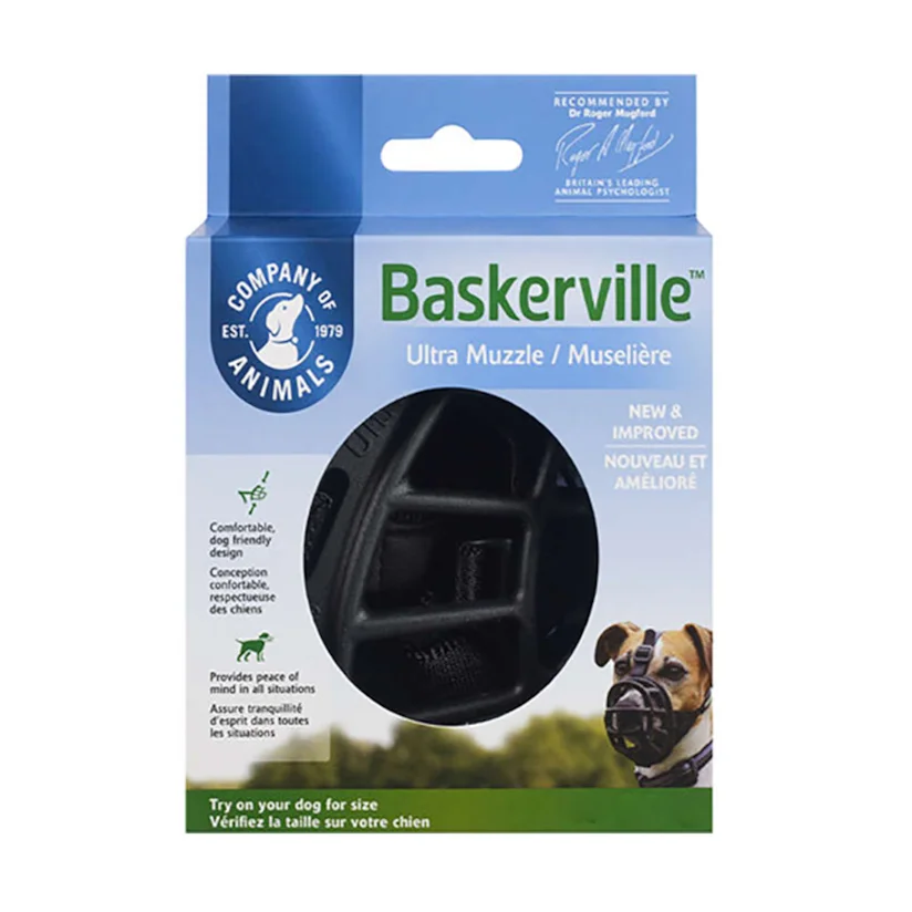 Focinheira Cães Baskerville Preta XP