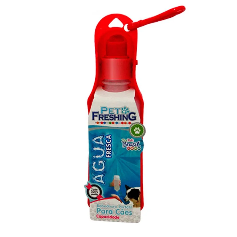Bebedouro Portátil Vermelho The Pets Brasil 500ml