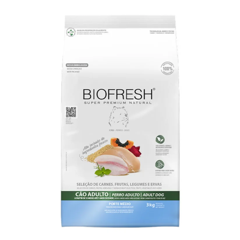 Biofresh Ração Adulto Raças Médias - 15kg