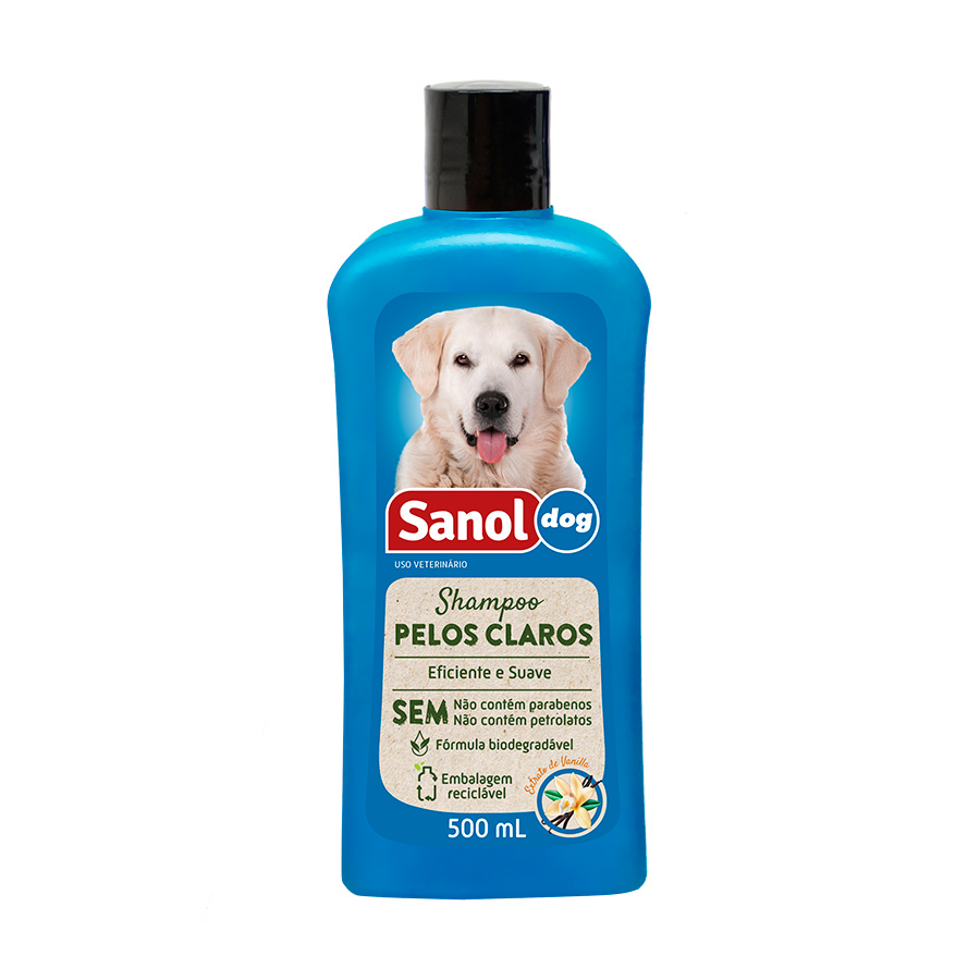 Shampoo Sanol Dog para Cães de Pelos Claros