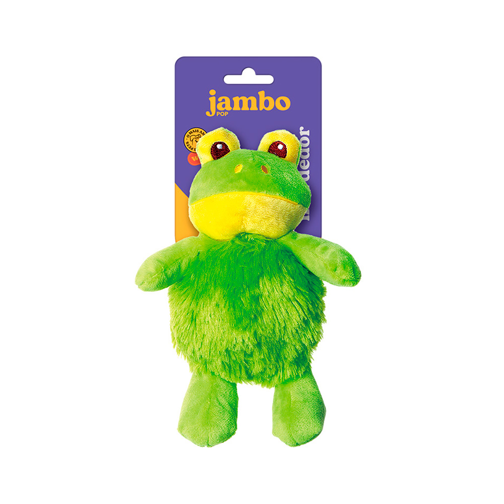 Brinquedo Jambo Mordedor Pelúcia Pop Fofa Sapo para Cães