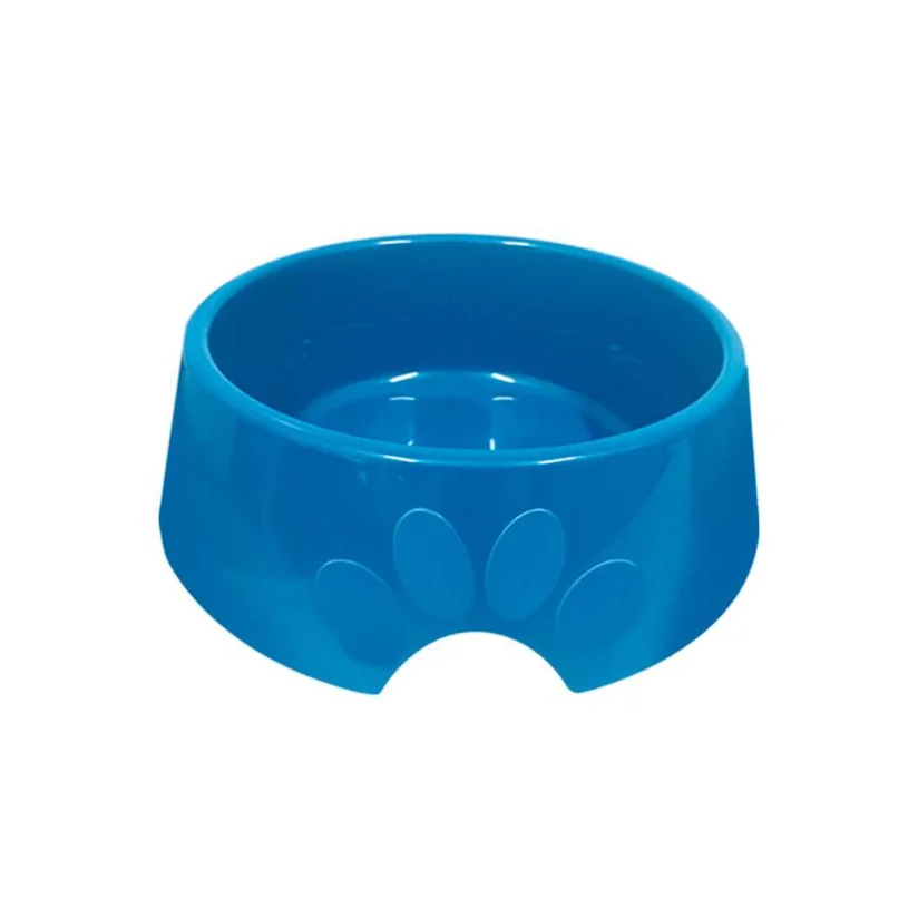 Comedouro Cães Furacão Pet Plástico Pop Azul 1900ml