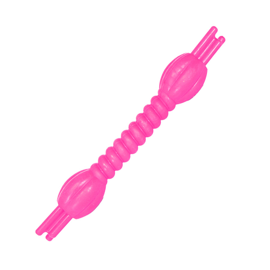 Brinquedo Furacão Pet Bastão Torcido de Borracha Maciça Rosa para Cães