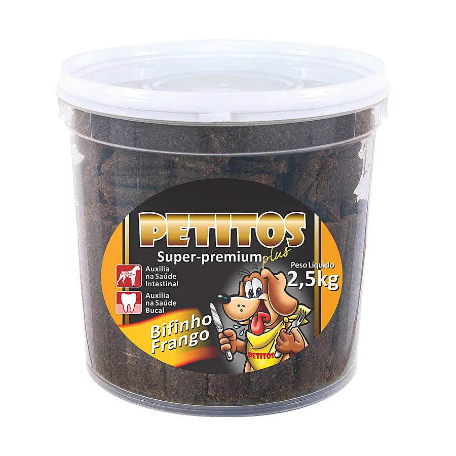 Snack Petitos Bifinho de Frango para Cães 2,5kg
