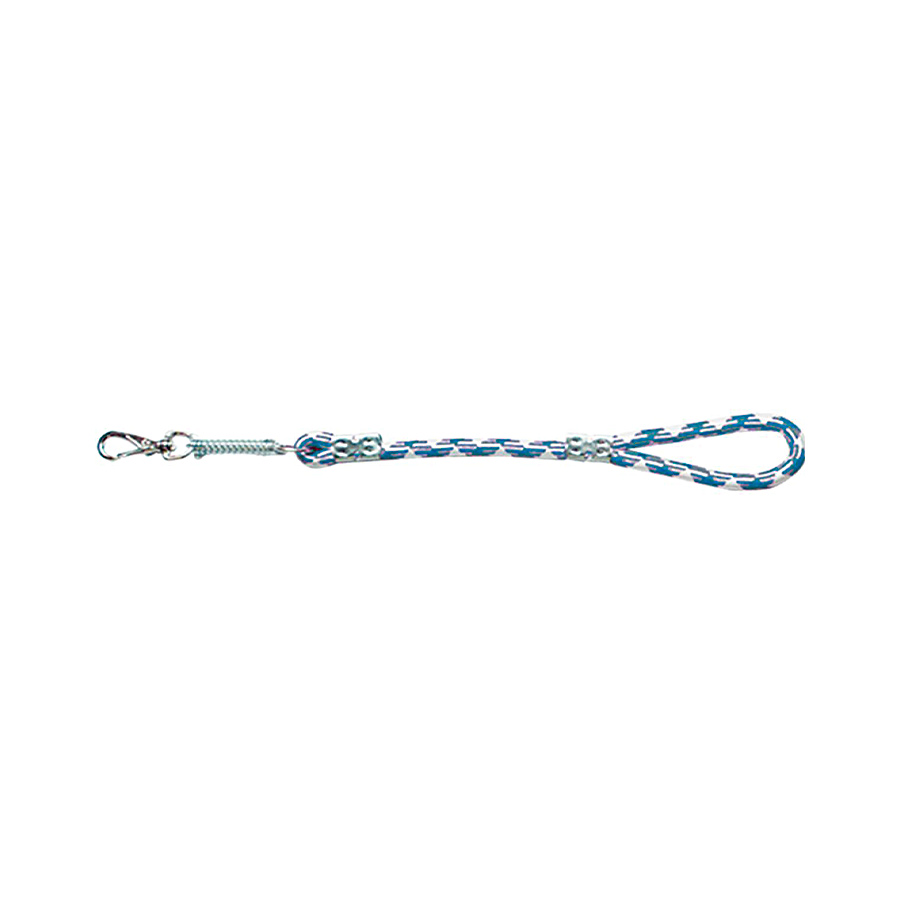 Guia Furacão Pet Corda Roliça com Amortecedor Azul para Cães - 1,5 m