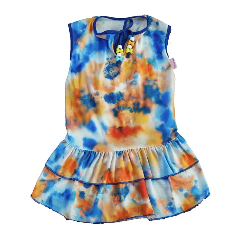Vestido Pickorruchos Tie Dye Laranja 04