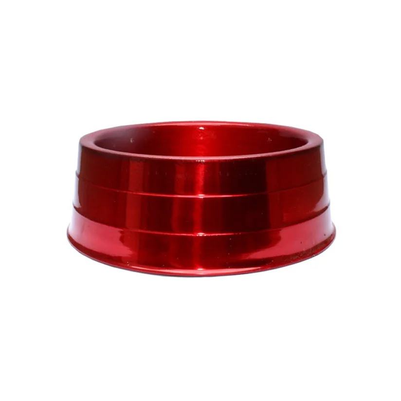 Comedouro Cães Dog Head Alumínio Pesado Colorido Vermelho Gigante 3800ml