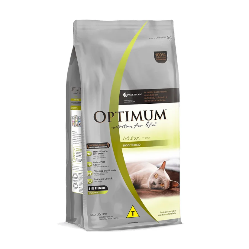 Ração Optimum Gatos Adultos Frango 3kg
