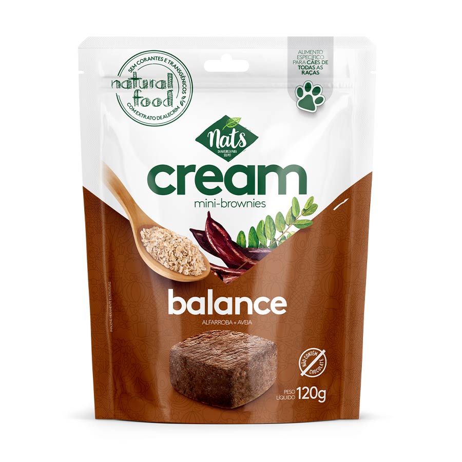 Snack Nats Cream Mini Brownies para Cães 120g