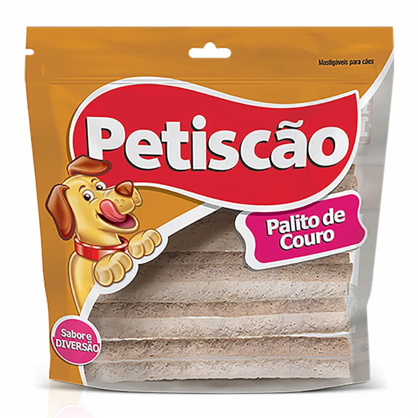 Osso Cães Petiscão Palito de Couro 8mm 1kg