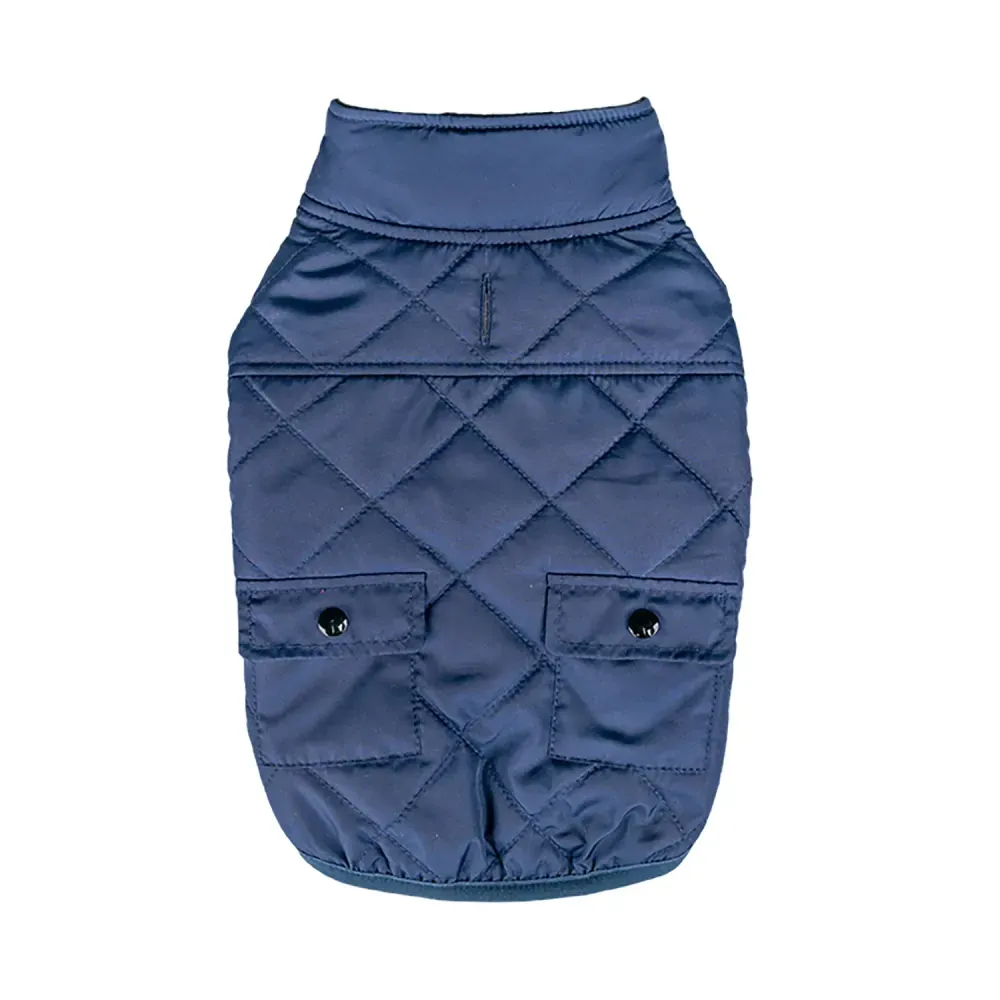 Casaco Quilting para Cães Flicks Azul