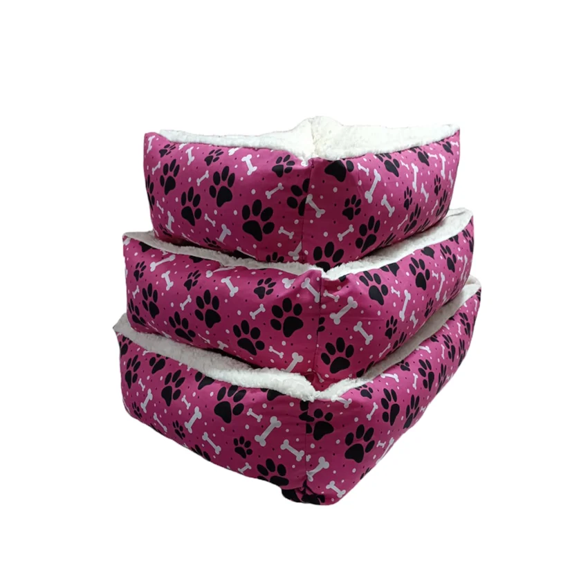 Cama para Cães e Gatos CamaPet Ossinho Ovelha Pink Tamanho P