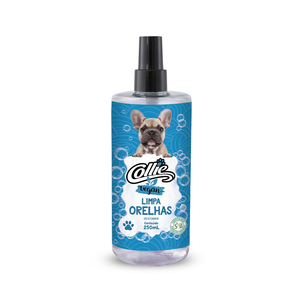 Limpa Orelhas Collie Vegan para Cães e Gatos 250 ml