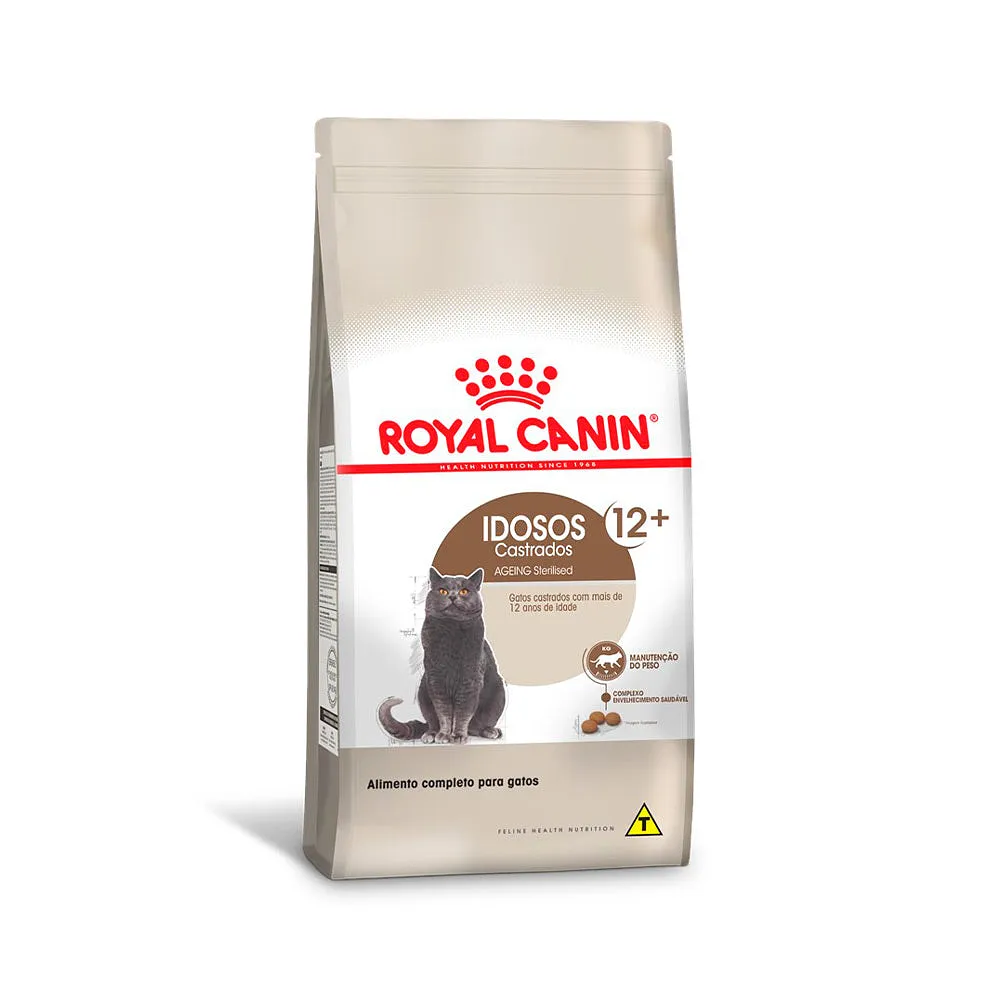 Ração Royal Canin Sterilised 12+ para Gatos Adultos Castrados Acima de 12 Anos