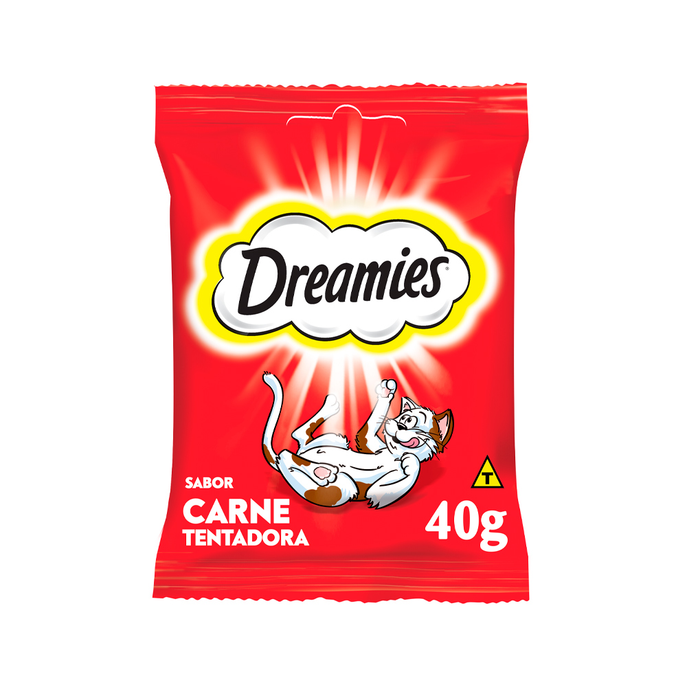 Petisco Dreamies Carne Tentadora Gatos Adultos - 40g
