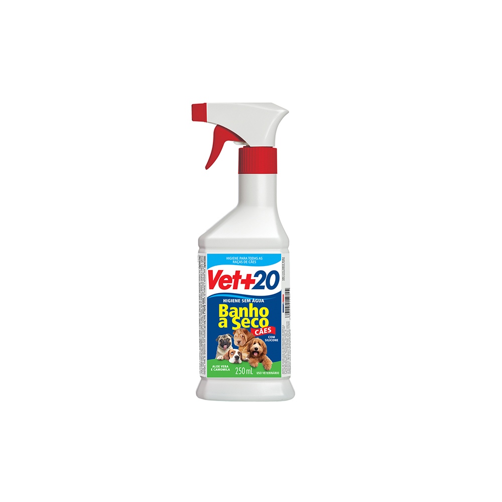 Banho a Seco Vet +20 Para Gatos - 250ml