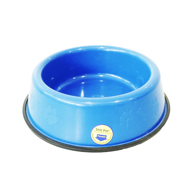 Comedouro e Bebedouro Pesado Cães Azul Tudo Pet 300ml