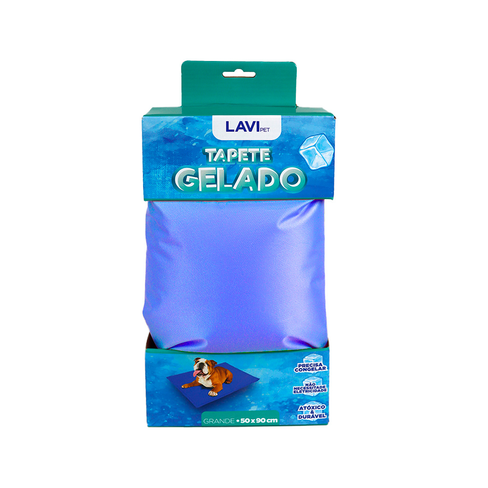 Tapete Gelado Lavipet Azul para Cães