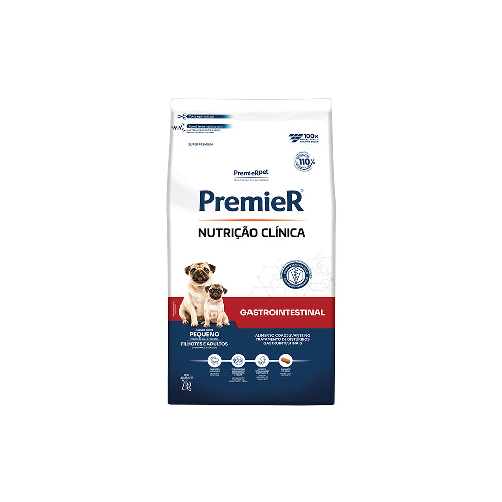 Ração Premier Nutrição Clínica Gastrointestinal para Cães de Pequeno Porte