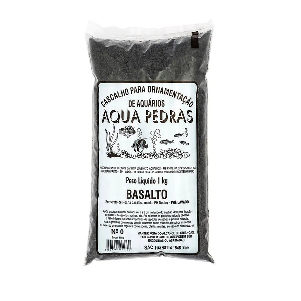 Substrato para Aquários Basalto Aqua Pedras Nº 0