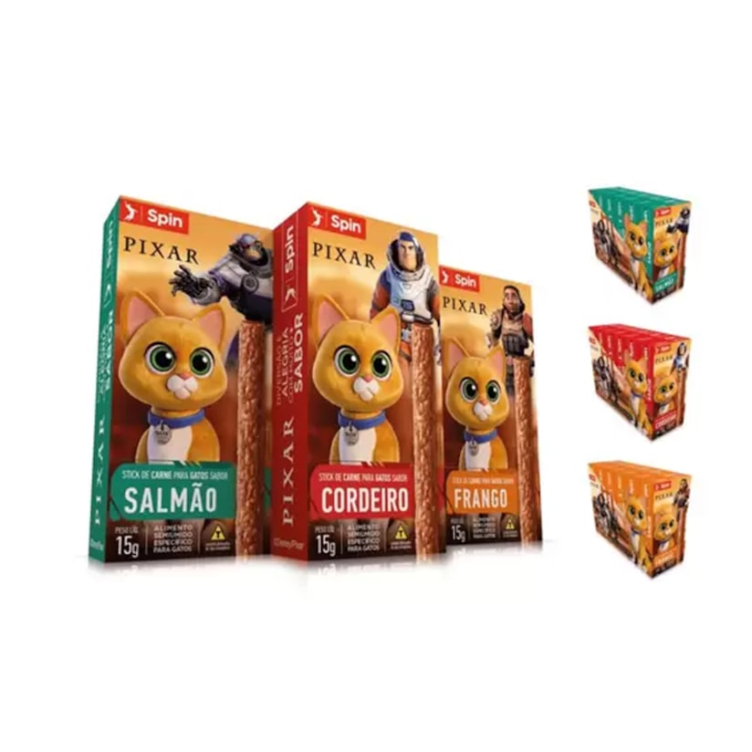 Petisco para Gatos Lightyear Spin Pet Salmão 15g