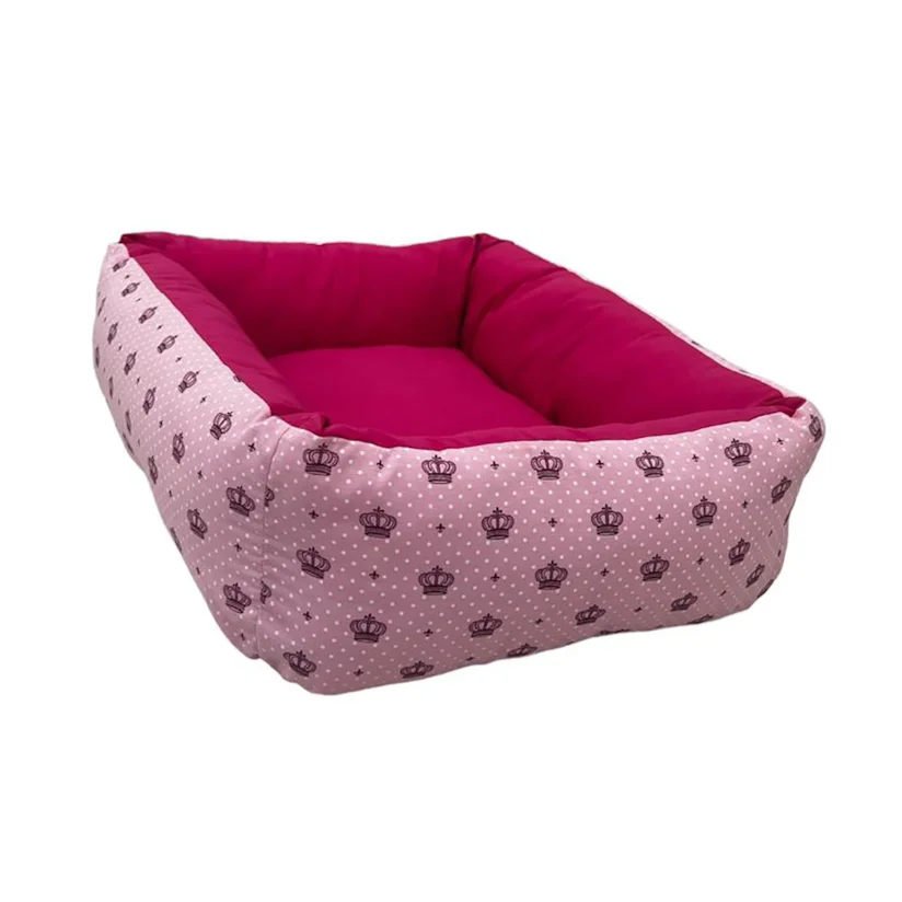 Cama para Cães e Gatos CamaPet Coroa Rosa Tamanho G