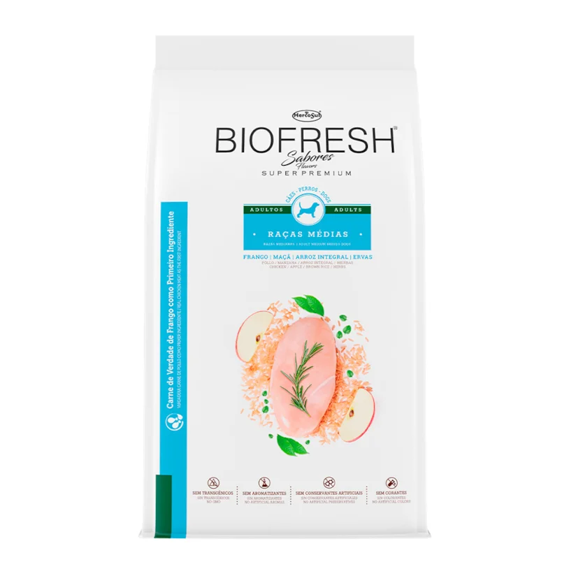 Ração Biofresh Sabores Cães Adultos Raças Médias 10,1kg