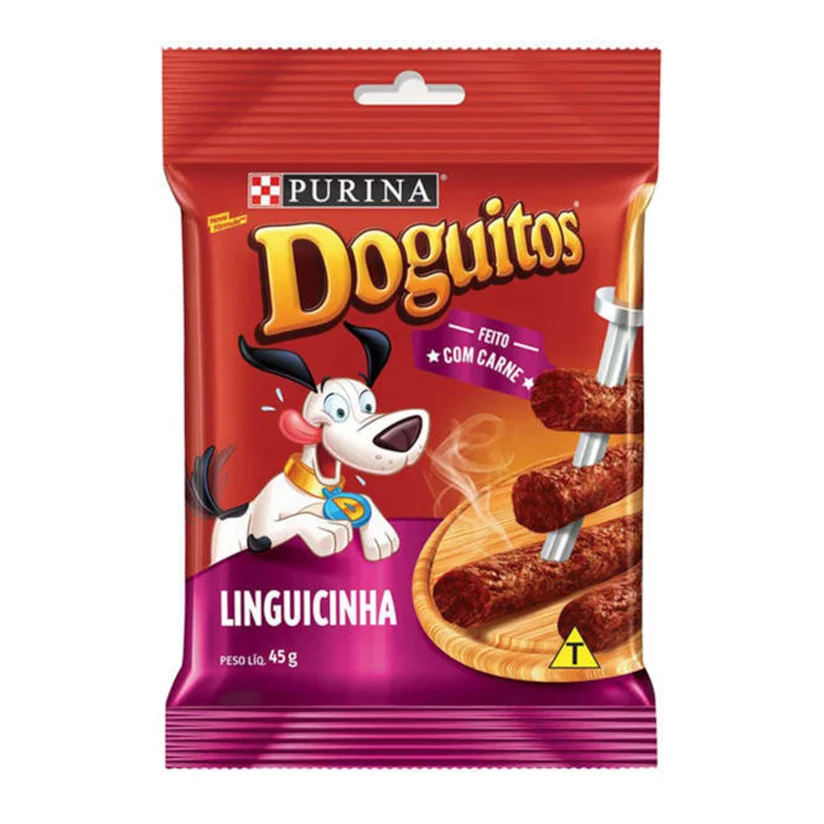 Pestico Nestle Purina Doguitos Bifinho Linguicinha 45g