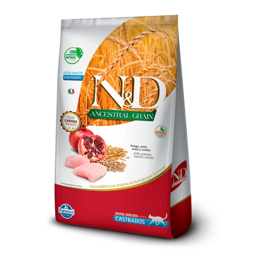 Ração N&D Ancestral Gatos Castrados Frango 1,5kg