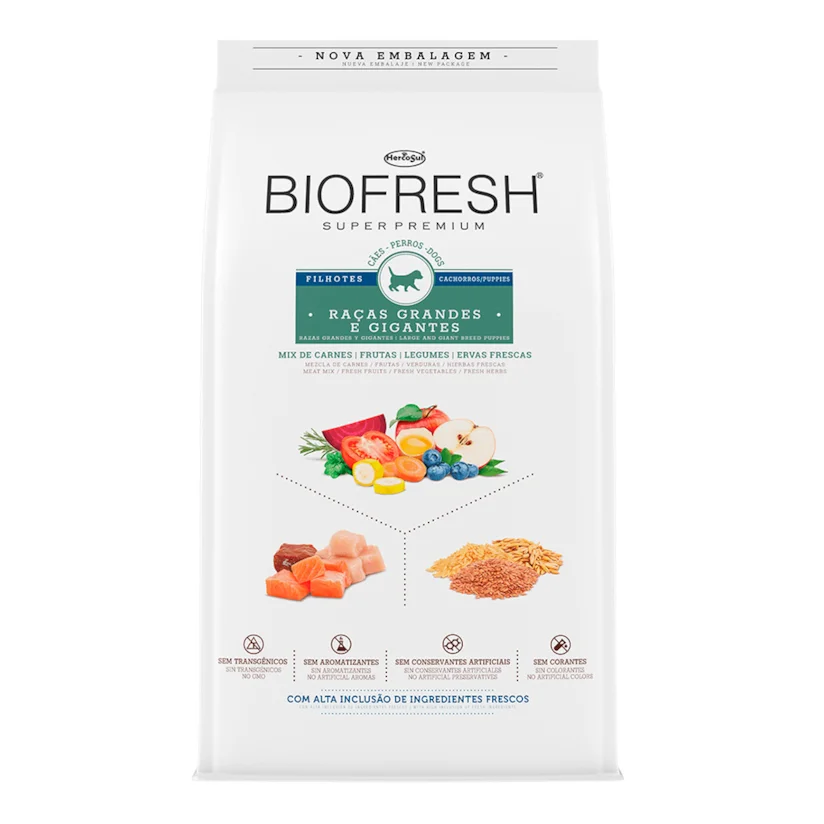 Ração Biofresh Cães Filhotes Grandes e Gigantes 10,1kg