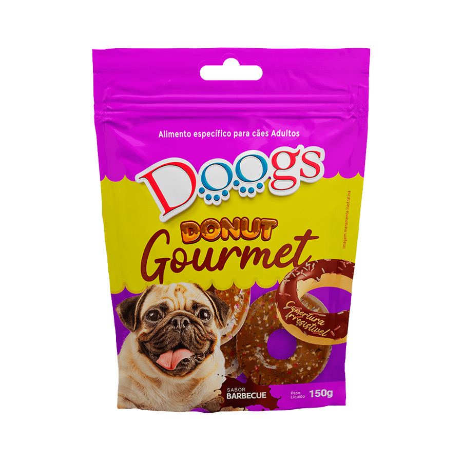 Petisco Doogs Gourmet Donut Barbecue para Cães 150g