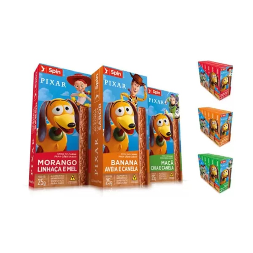 Petisco para Cães Toy Story Spin Pet Banana/Canela/Aveia - 25g