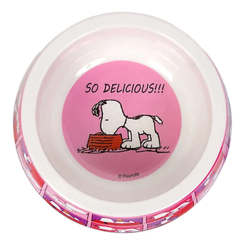 Comedouro Para Cães Melamina Snoopy Quadpink Zooz Pets 750ml