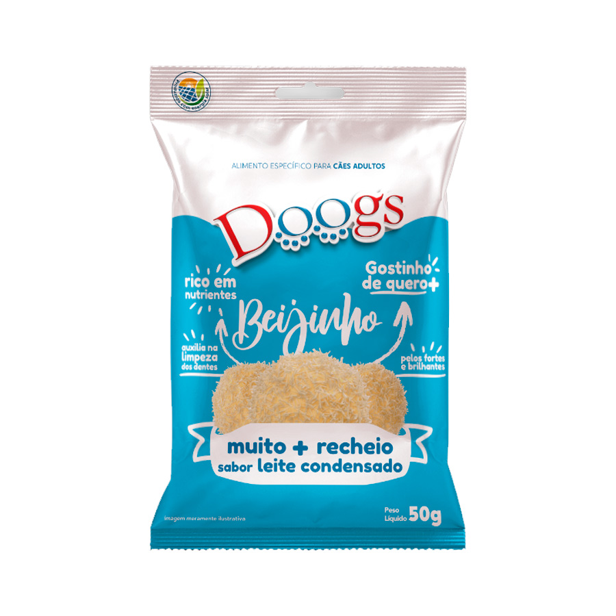 Snacks Doogs Care Beijinho para Cães Adultos 50g