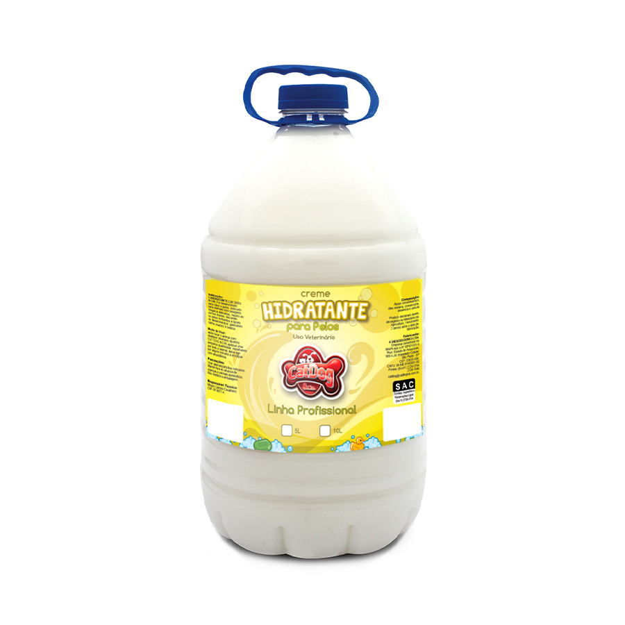 Condicionador Creme Hidratante para Cães e Gatos 5L CatDog
