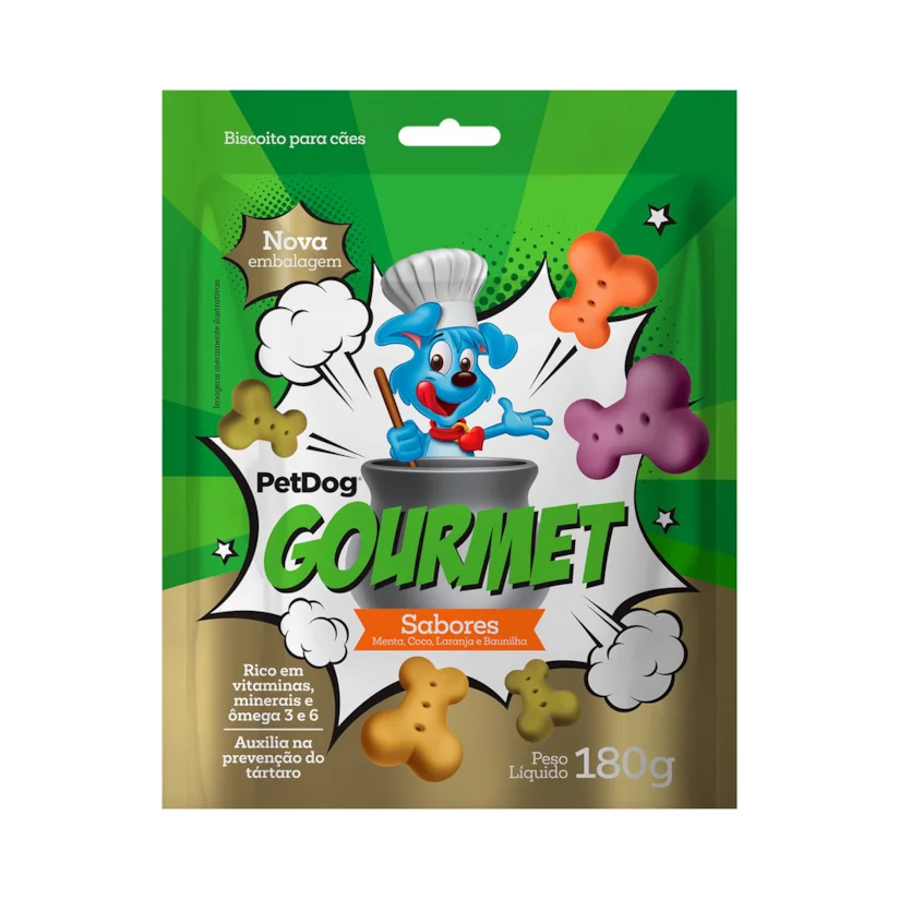 Biscoito PetDog Gourmet Mix 180g