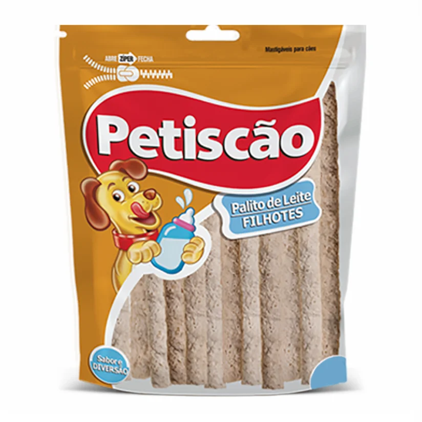 Osso Cães Petiscão Palito de Leite Fino 200g