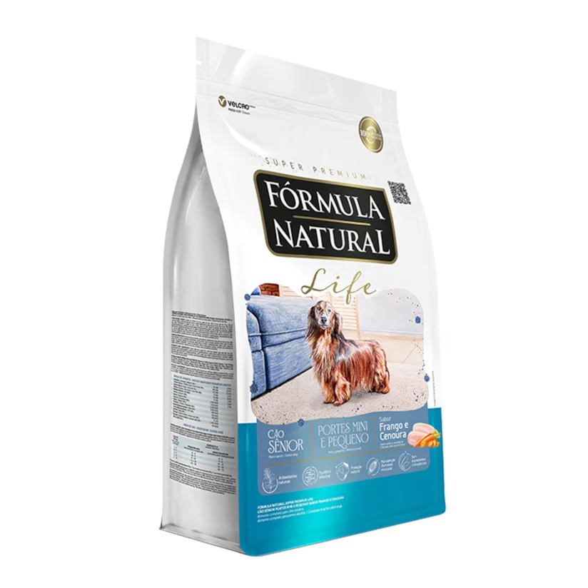 Ração Fórmula Natural Cães Sênior Raças Mini e Pequenas Sabor Frango e Cenoura 15kg