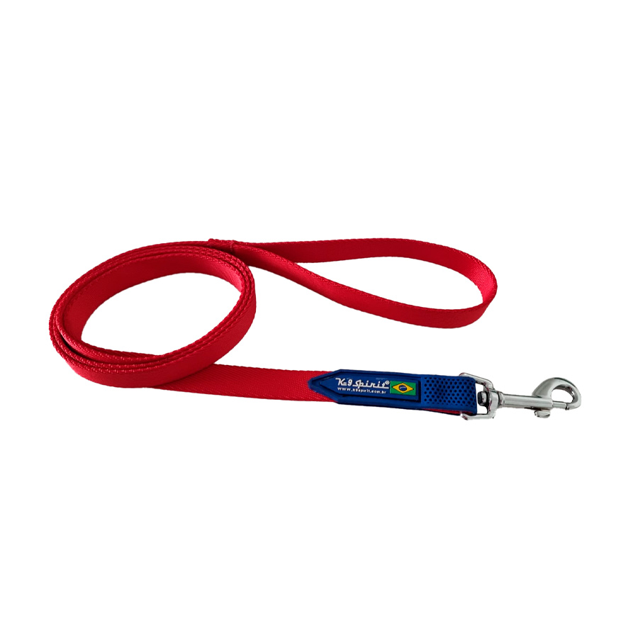 Guia K-9 Spirit Fita de 20mm Vermelha para Cães