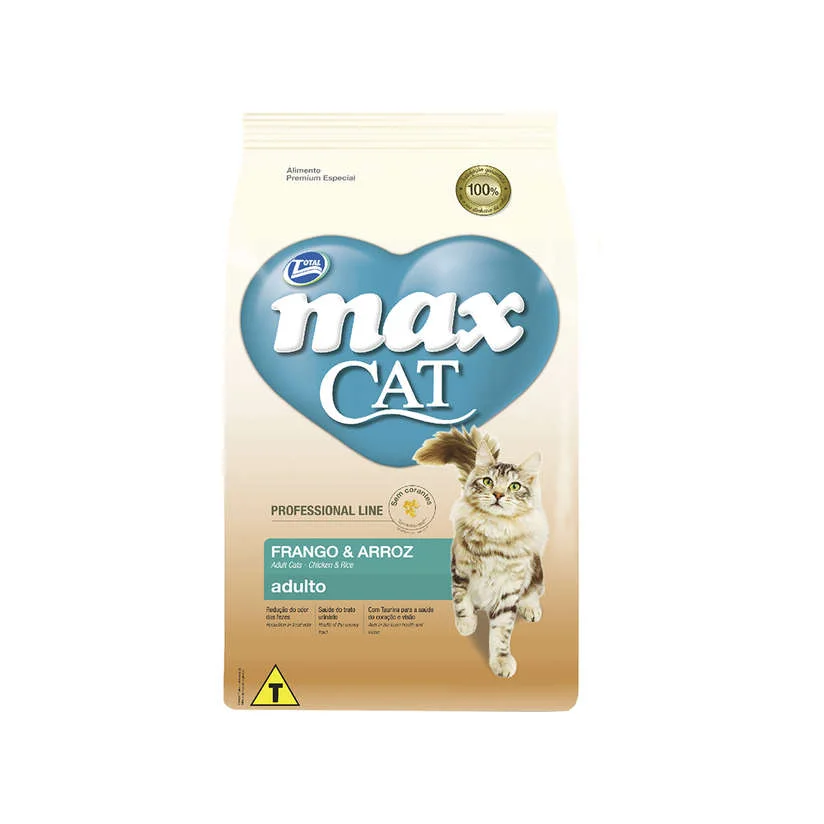 Ração Total Max Gatos Prof. Line Ad. Frango/Arroz 10,1Kg