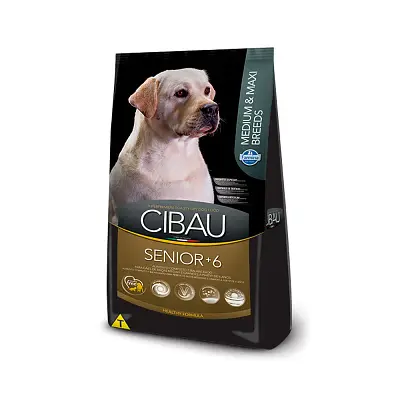 Ração Cibau Medium & Maxi Senior 6+ para Cães Adultos de Raças Médias e Grandes - 12kg