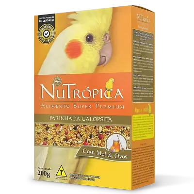 Farinhada Nutrópica para Calopsita à Base de Mel e Ovos